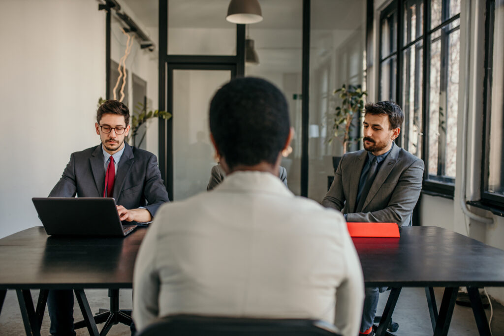 A confident candidate with job interview tips
